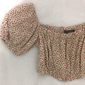 Floral crop top Brandy melville